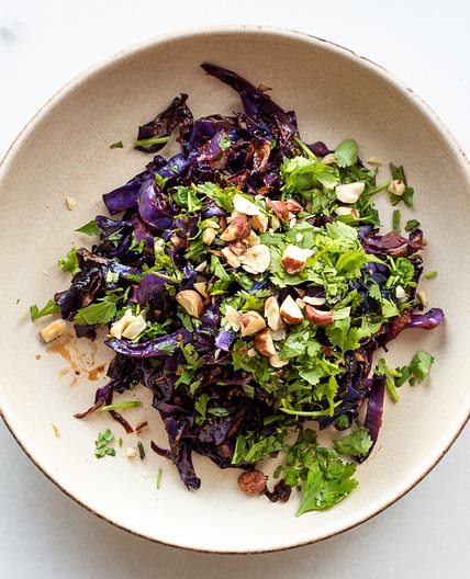 Sambal Oelek Cabbage with Edamame & Rice