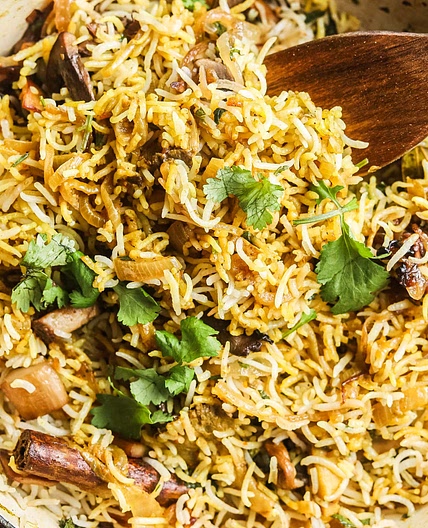 Mushroom Biryani Recipe