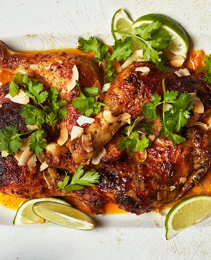 Coconut Milk–Braised Chicken