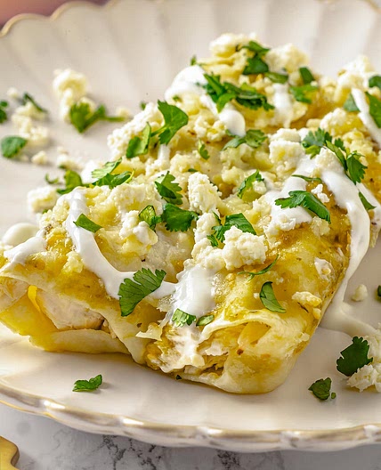 Enchiladas Verdes (Green Enchiladas)