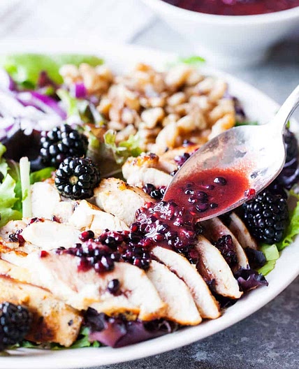 Blackberry Balsamic Chicken Salad
