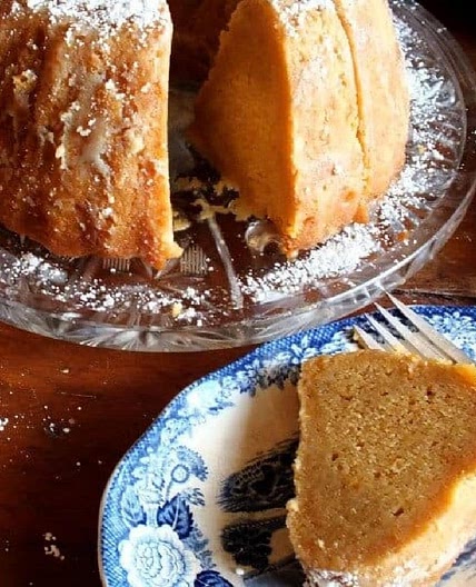 Rum Sweet Potato Pound Cake