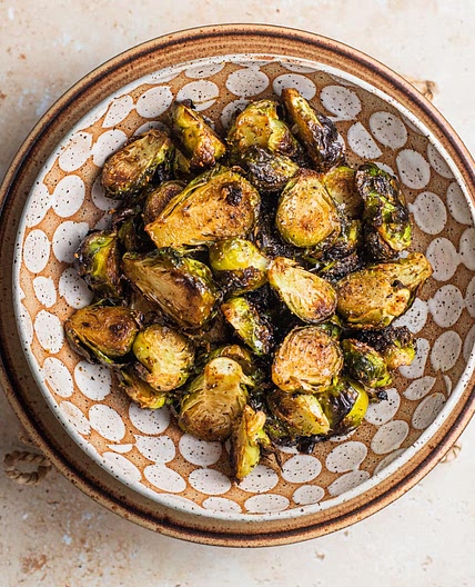 Easy Maple Balsamic Brussels Sprouts