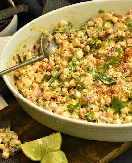 Spicy Mexican Street Corn Salad