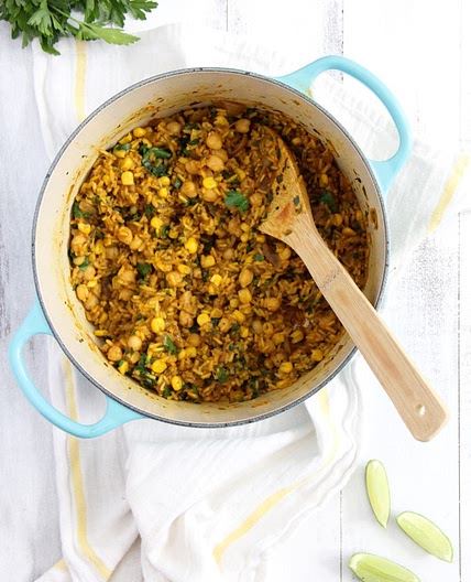 One Pot Brazilian Chickpeas and Rice