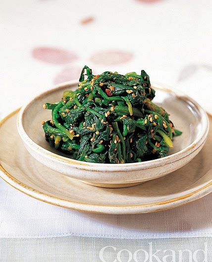 참깨 시금치된장무침 만드는 법