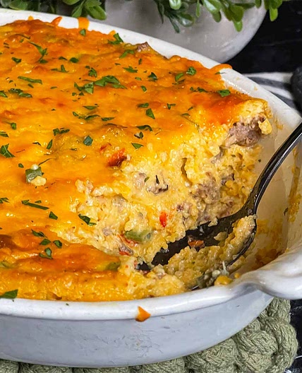 Sausage And Cheese Grits Casserole Recipe