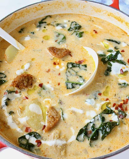 Vegetarian Zuppa Toscana Soup