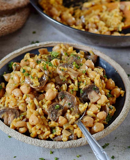 Vegan Mushroom Risotto