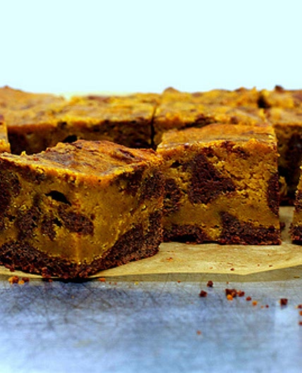 pumpkin swirl brownies