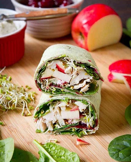 Turkey Cranberry Sandwich Wrap