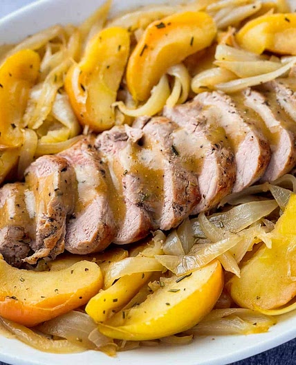 Pork Tenderloin with Apples and Onions