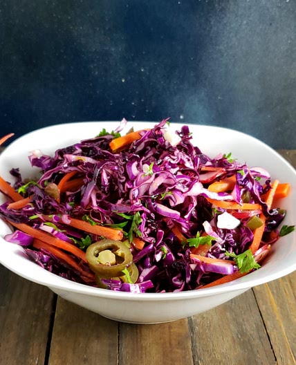 Mexican Red Cabbage Slaw