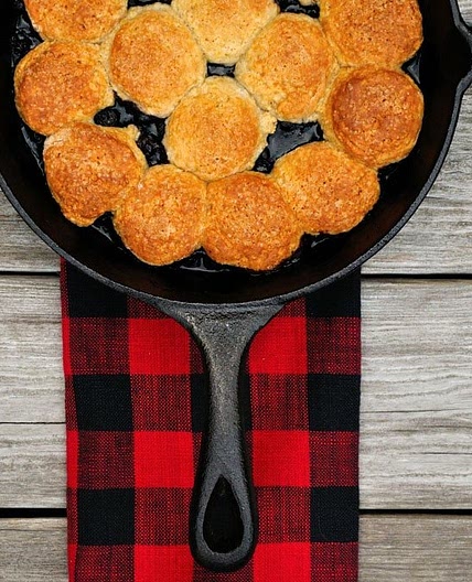 Wild Blueberry Cobbler