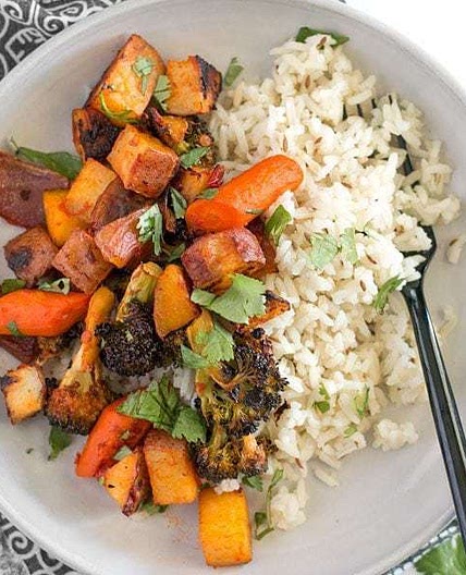 Harissa Roasted Vegetables