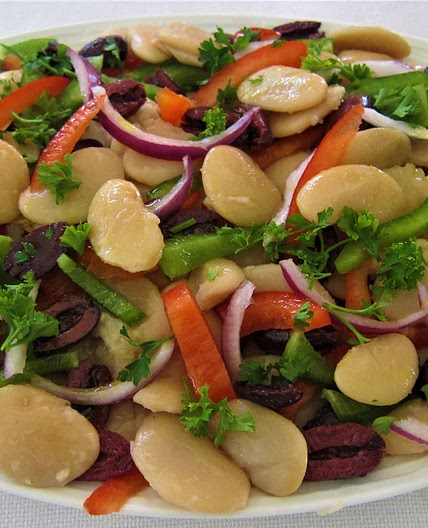Mediterranean Lima Beans Summer Salad