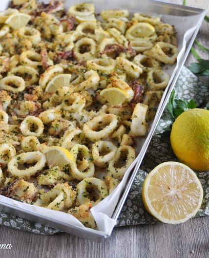 Calamari gratinati al forno