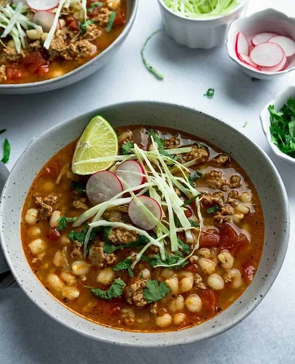 Super easy instant pot pork posole (pozole))