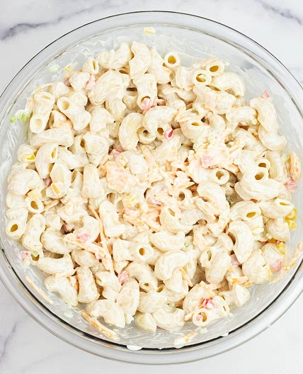 Sour Cream Cheddar Pasta Salad