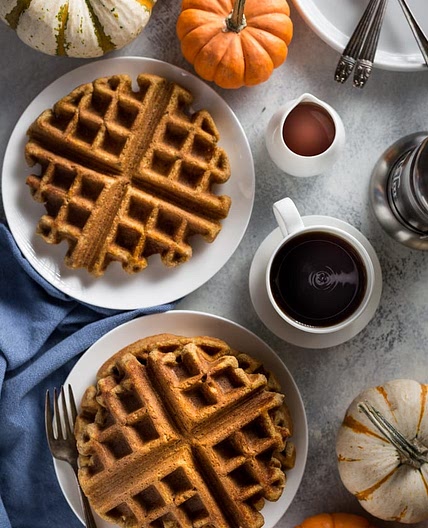 Low Carb Pumpkin Waffles