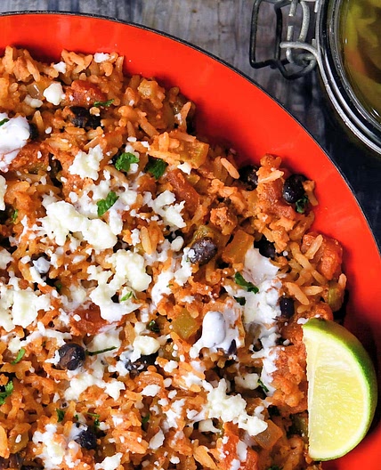 Chorizo Rice One Skillet Dinner