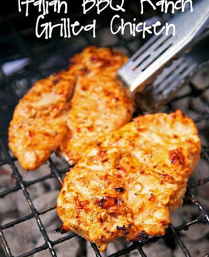 Italian BBQ Ranch Grilled Chicken