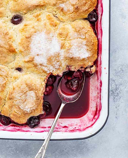 Sweet Cherry Cobbler