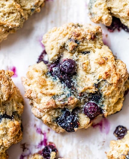 Low Fat Blueberry Scones