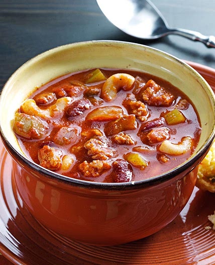 Turkey Chili with Pasta