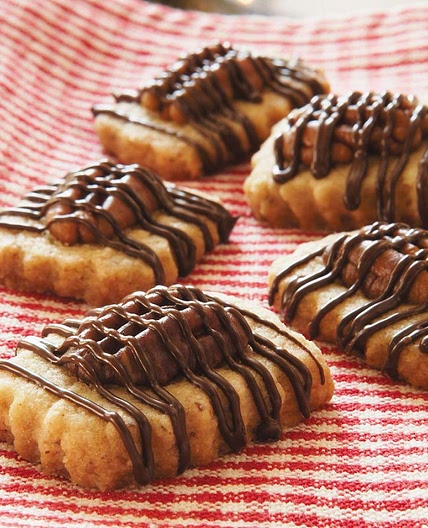 Pecan and Chocolate Shortbreads