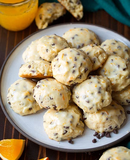 Orange Chocolate Chip Ricotta Cookies