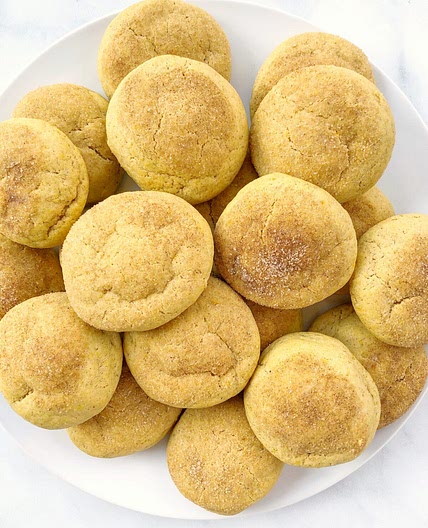 Vegan Pumpkin Sugar Cookies
