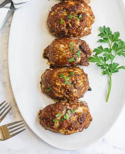 Cheesy Mini Meatloaves