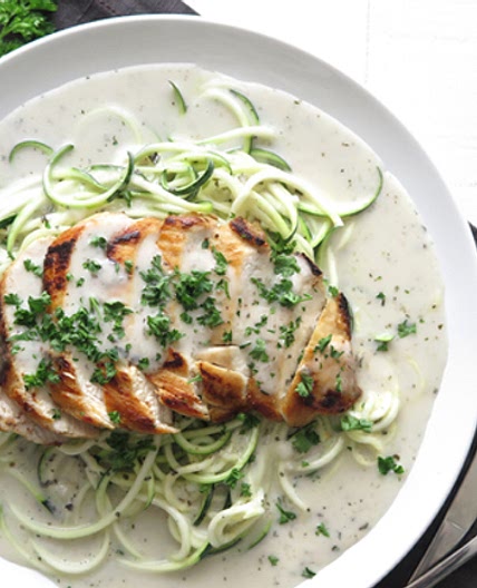 One Pan Chicken Alfredo [Paleo - AIP - Dairy Free]