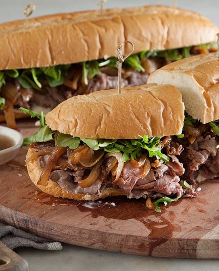 Warm Roast Beef Sandwiches