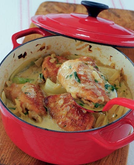 Chicken with fennel and tarragon