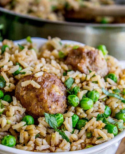 Meatballs and Rice