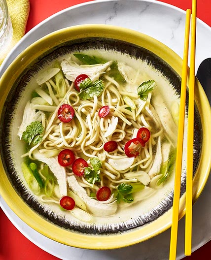 5-minute chicken noodle soup