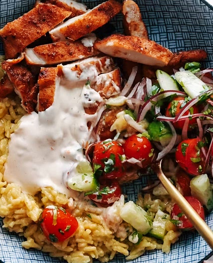 Banza Chicken Bowls with Calabrian Chili Sauce