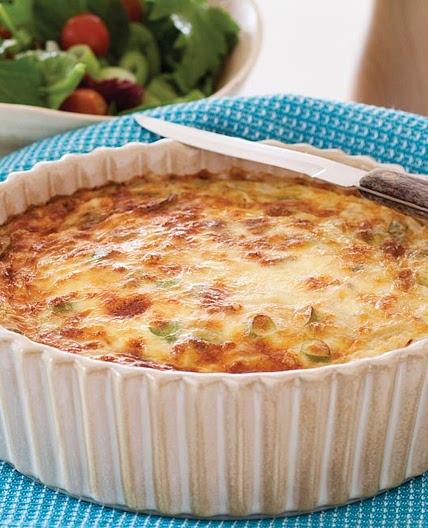 Salmon quiche