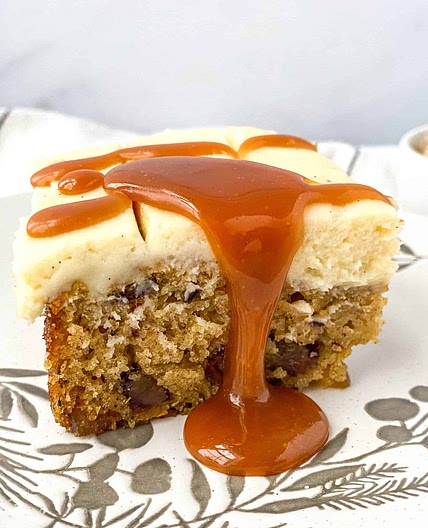 Caramel Ginger Date Cake