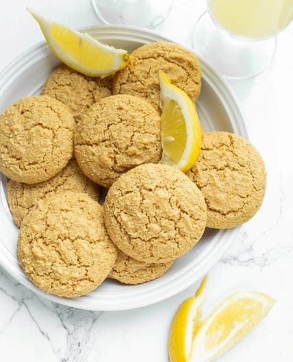Easy Vegan Lemon Cookies (Gluten-free, ONLY 8 Ingredients!)
