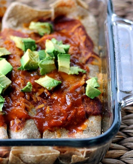 Skinny Huevos Rancheros Breakfast Enchiladas