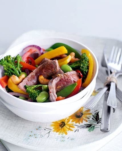 Thai-style beef stir-fry