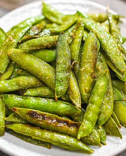Oven-Roasted Sugar Snap Peas