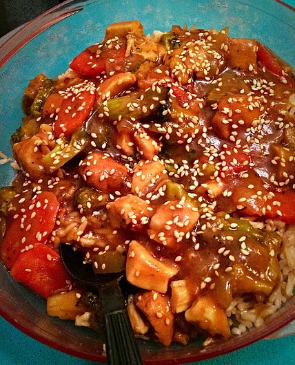 Pineapple-Citrus Teriyaki Chicken & Veggie Stir-Fry