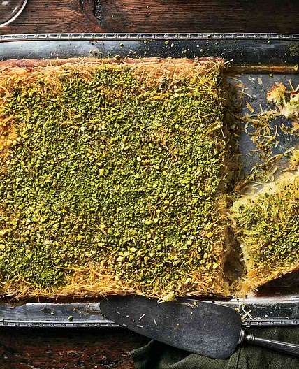 Knafeh (Shredded Phyllo-and-Cheese Pie)