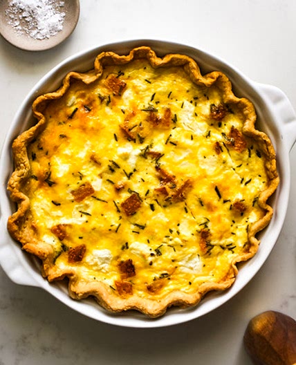 Roasted Butternut Squash and Goat Cheese Quiche Recipe