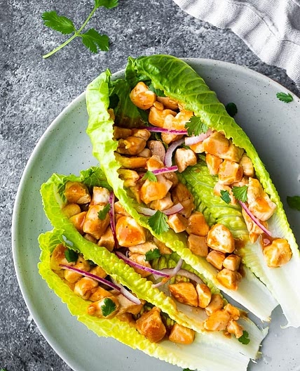 Barbecue Chicken Lettuce Wraps