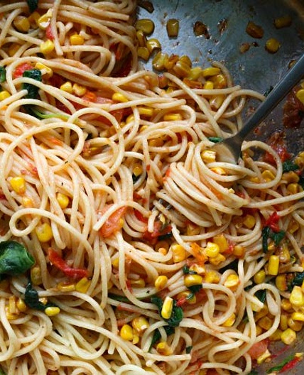 Summer Pasta with Corn